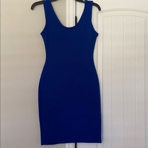 Royal blue body con dress